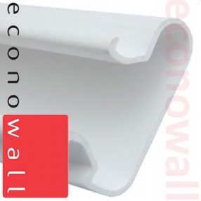 White Slatwall Insert Profiles by Econowall