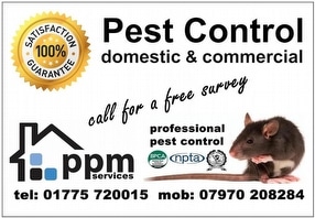 Domestic Pest Control – Lincs from PPM Services Pest Control
