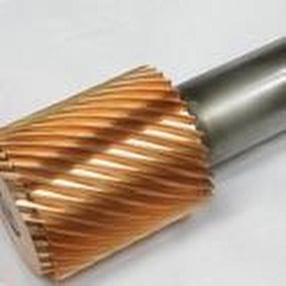 Copper Helical Splined Electrode by Spline Gauges