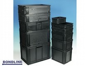 Euro-Stacking Conductive Containers by Bondline Electronics Ltd.