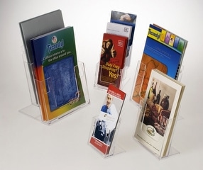 Acrylic leaflet holder by The Big Orchard