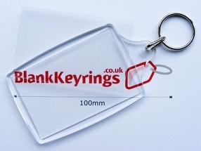 Clearview 45x70mm L4 Large Keyring by BlankKeyrings.co.uk