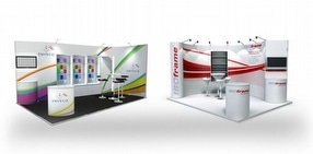 Flexible Portable Exhibition Display System by ISOframe