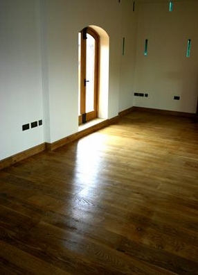 Flooring, Skirting, Architrave, Door furniture by (An Chead Chloch) Architects and Sculptors