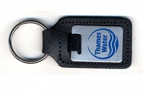Genuine Leather Branded Keyrings by Keyfobs Galore Ltd