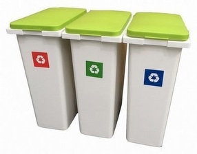 Interlocking Recycling Bins by Solent Plastics