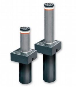 Coral and Vigilo Automated Rising Bollards by Macs Automated Bollard Systems