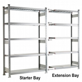 5 Level Shelving System by Garage Pride