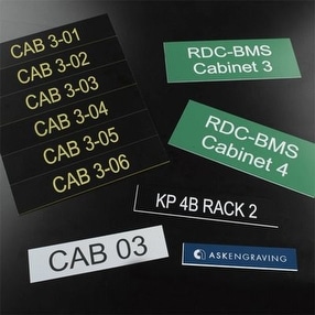 Cabinet Labels by Ask Engraving