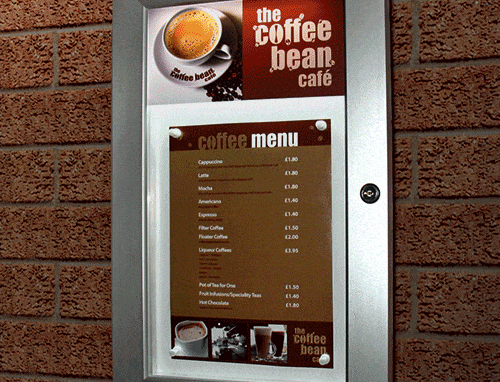 Menu Case by Cafe Menu Systems